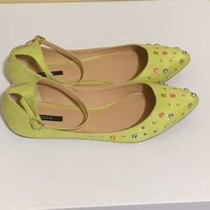 Forever 21 jewel studded flats Size 7.5